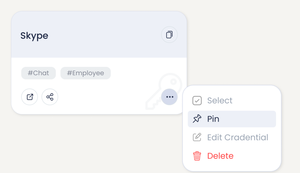 Pin Credentials