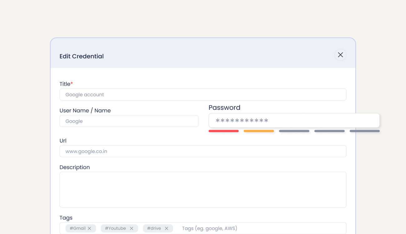 Secure Credential Editing