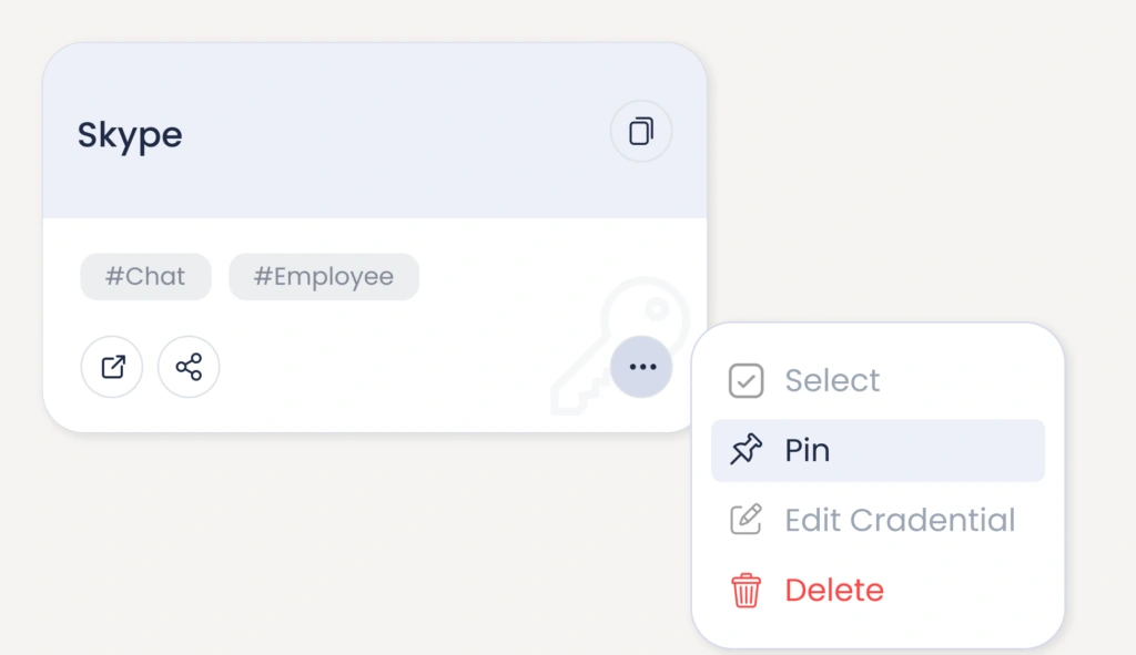 Pin Credentials